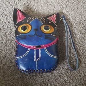 NWOT HANDMADE AUTHENTIC LEATHER CAT WRISTLET